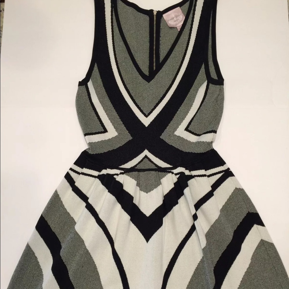 Romeo and Juliet Couture Dress V Neck Style Stripe